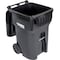 Global Industrial Mobile Heavy Duty Trash Container, 95 Gallon, Black 237281BK - alternate 5